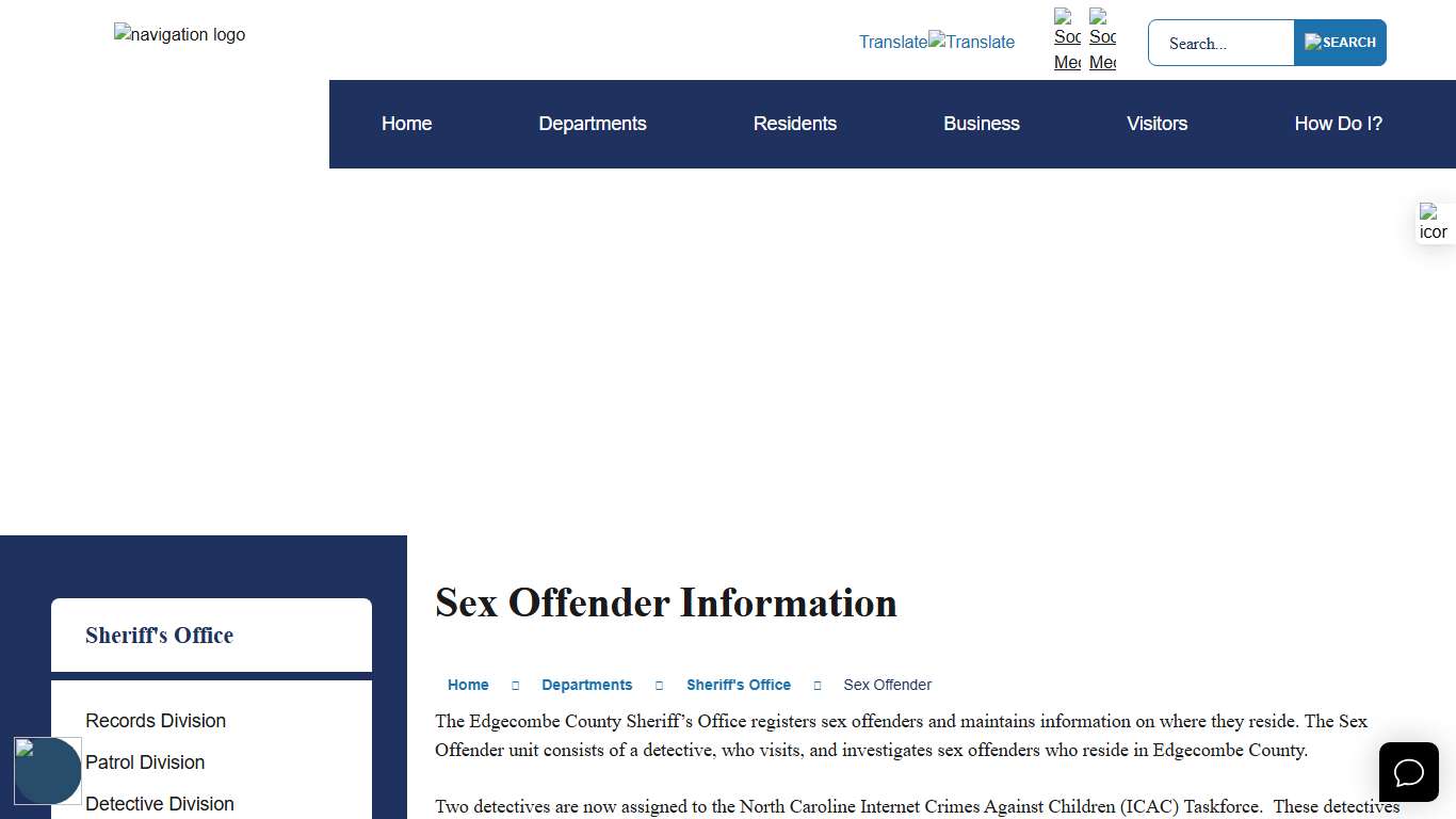 Sex Offender Information